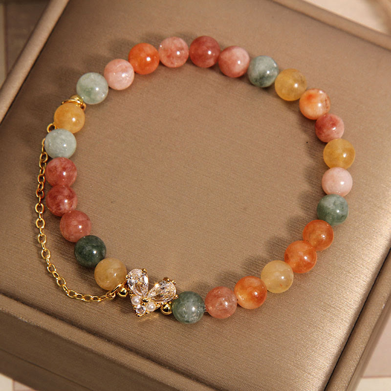 Bracelet de prospérité en cristal vert citrine, poignet de 14 à 16 cm