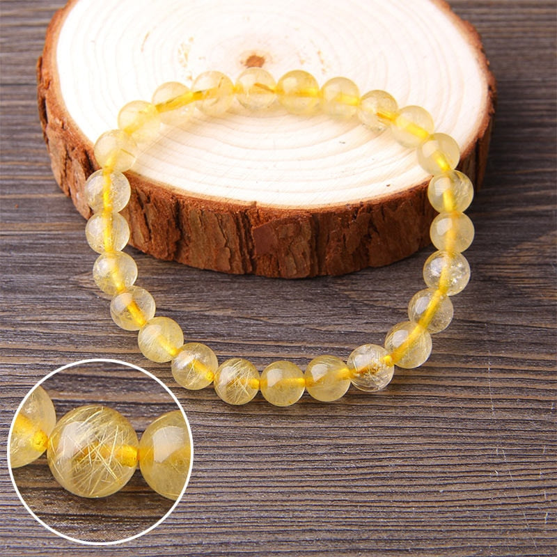 Bracelet d'énergie de guérison et de richesse en citrine