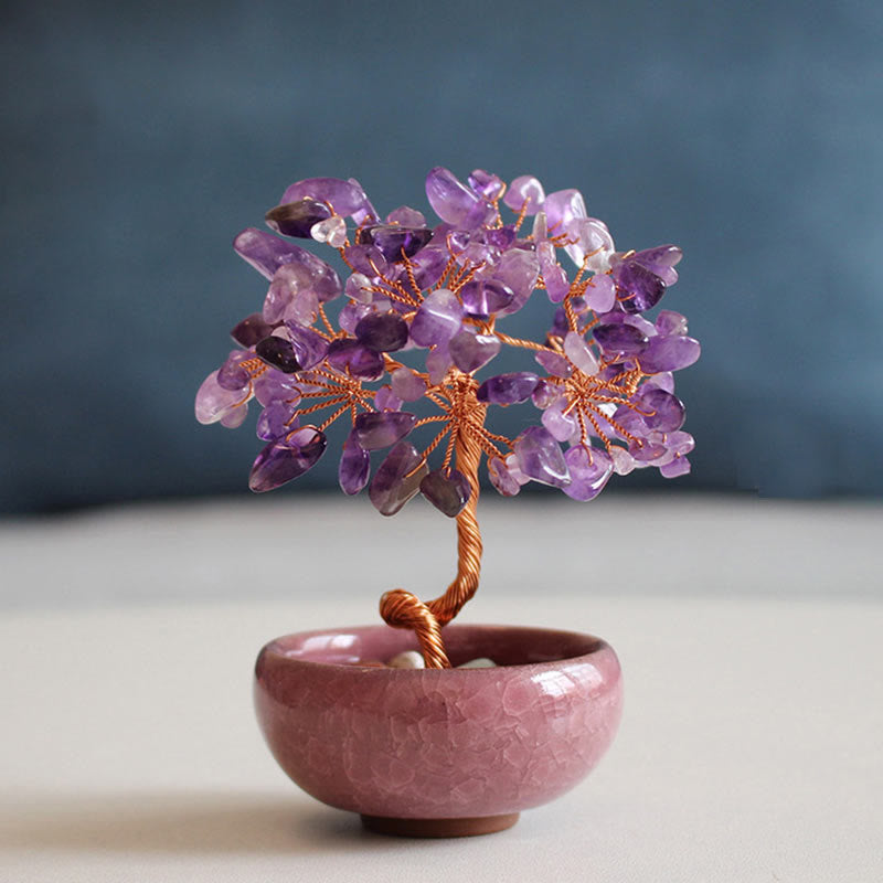 Citrine Zen Decor Cristal Arbre de Prospérité Maison 6-7cm