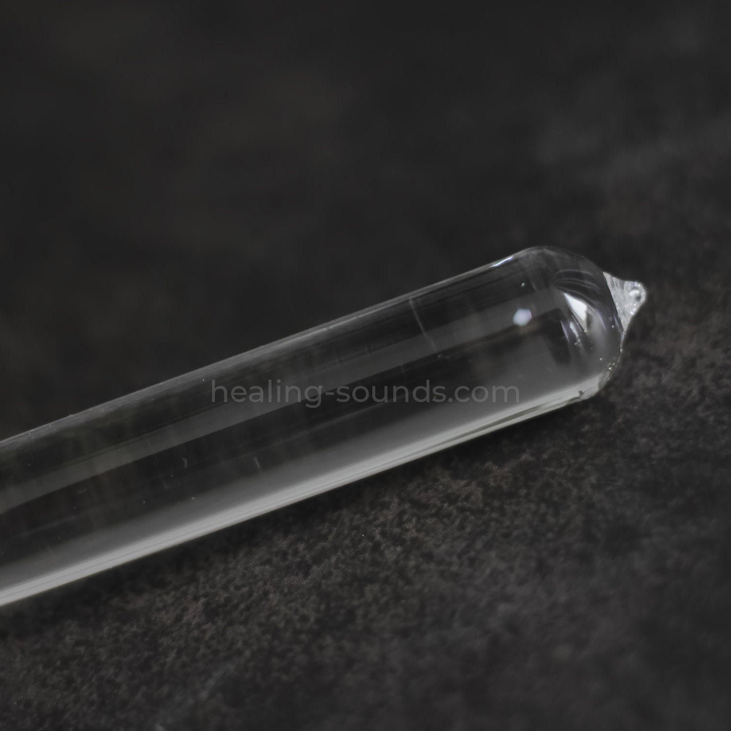 Jeu de diapasons en cristal transparent 432 Hz avec boîte - 8 pièces - 10 mm/20 mm