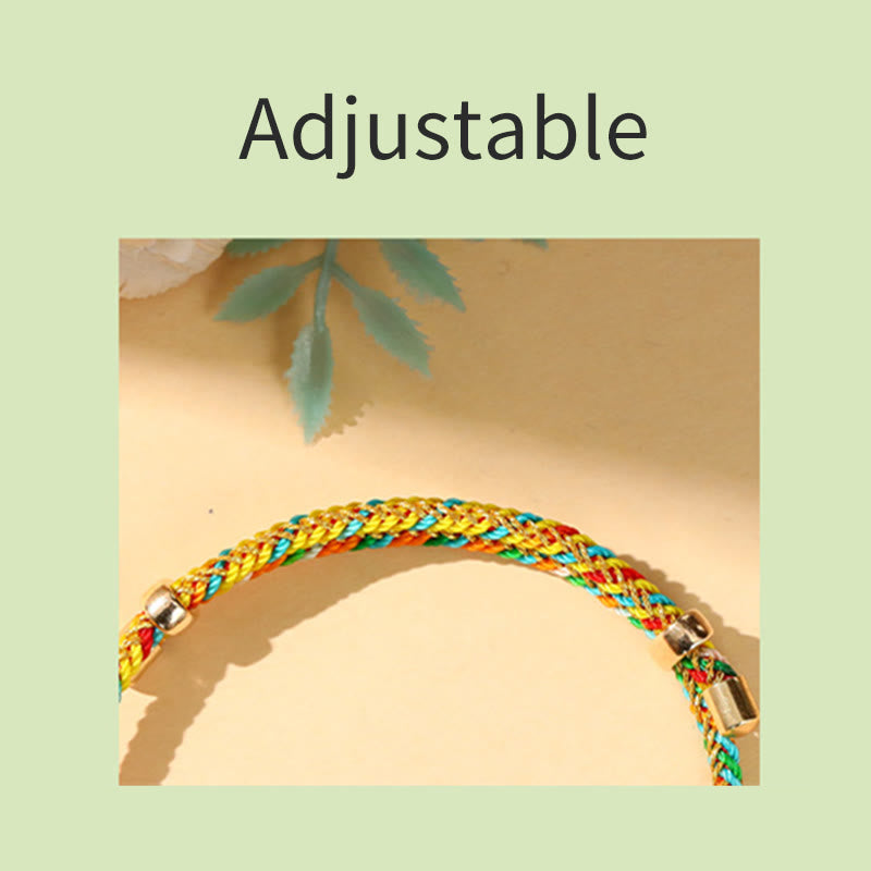 Bracelet porte-bonheur en corde colorée à motif Zongzi pour adultes et enfants