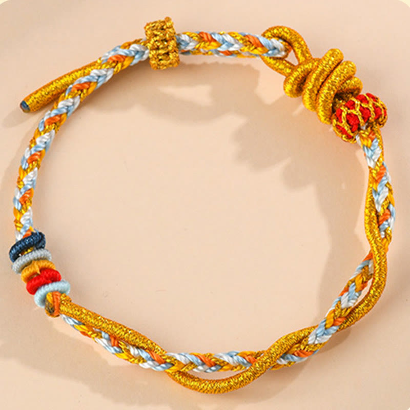 Bracelet porte-bonheur serpent dragon coloré Année du serpent