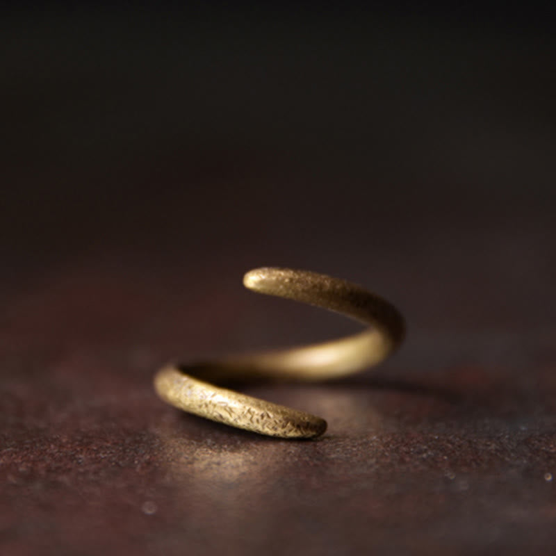 Bague ajustable en cuivre pour la chance et l'équilibre | Bagues spirituelles