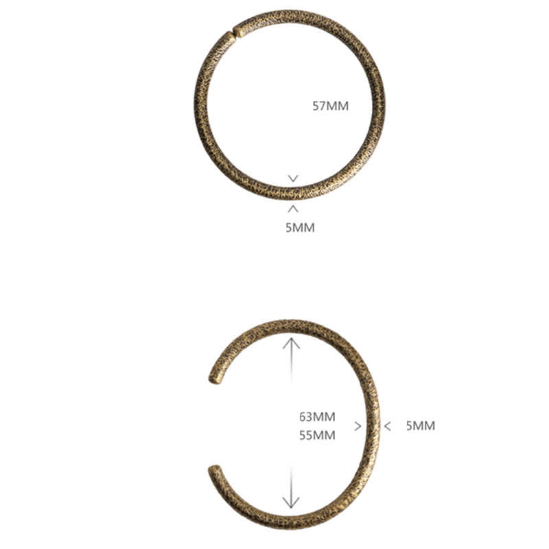 Bracelet manchette réglable Copper Balance pour la guérison spirituelle