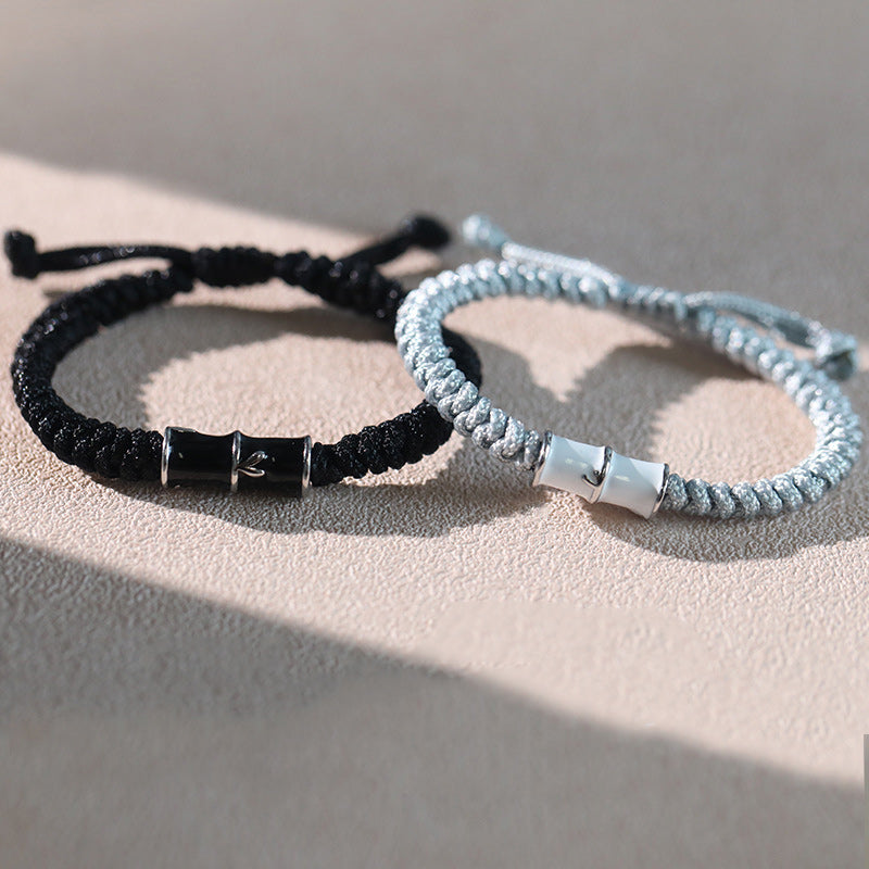Bracelet en cuivre et bambou pour couple, pour la guérison spirituelle