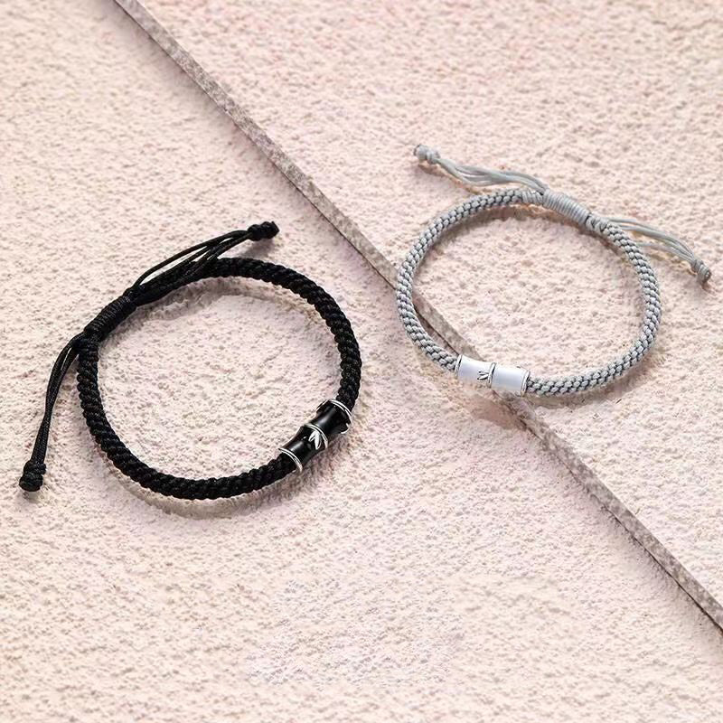 Bracelet en cuivre et bambou pour couple, pour la guérison spirituelle