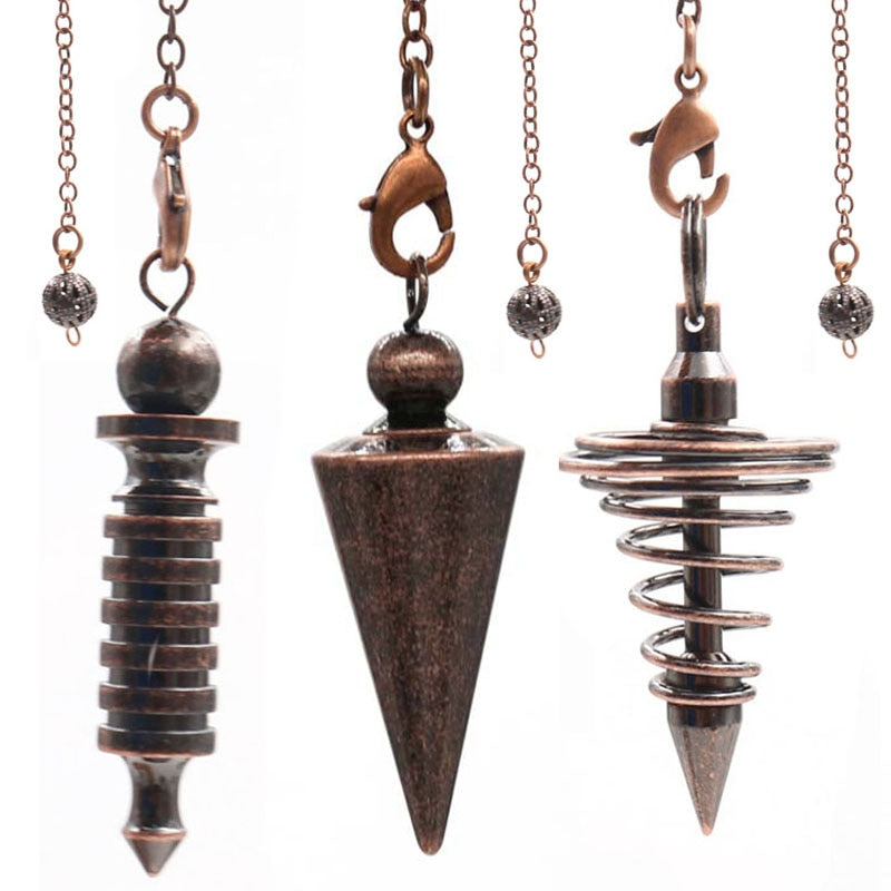 Pendule en cristal de cuivre pour la guérison spirituelle