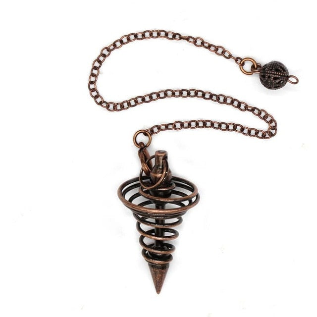 Pendule en cristal de cuivre pour la guérison spirituelle
