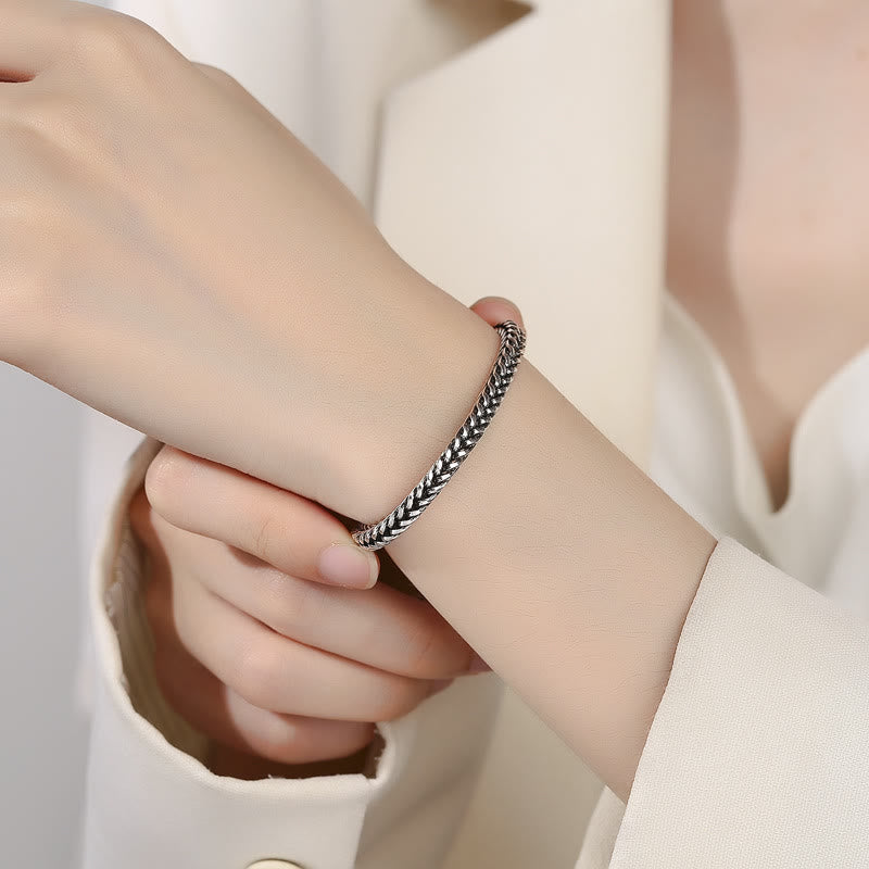 Bracelet dragon en cuivre avec motif quille vintage pour la richesse