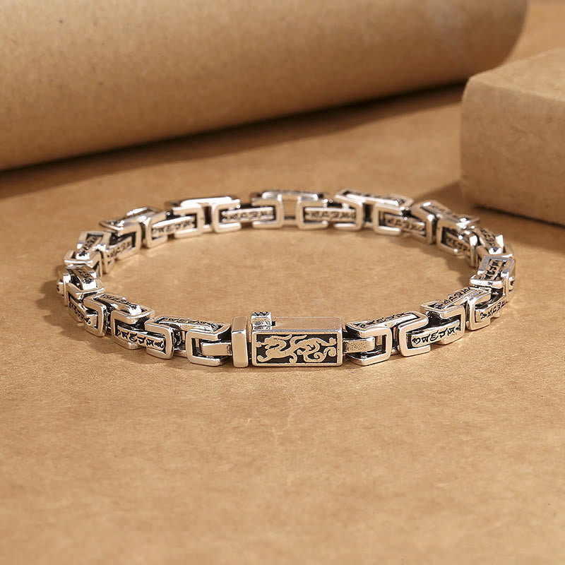 Bracelet Dragon en cuivre Om Mani Padme Hum | Succès et protection