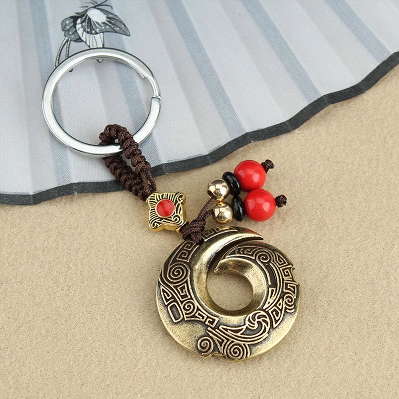 Porte-clés en cuivre pour la chance et la richesse | Bijoux spirituels