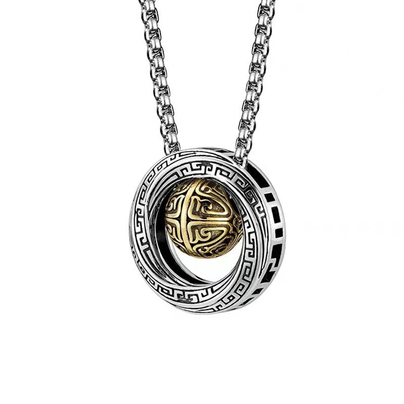 Collier porte-bonheur en cuivre Mobius pour la prospérité