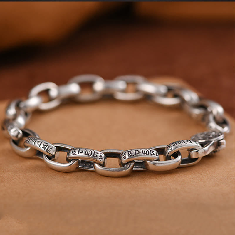 Bracelet de sagesse en cuivre Om Mani Padme Hum 18-22 cm unisexe