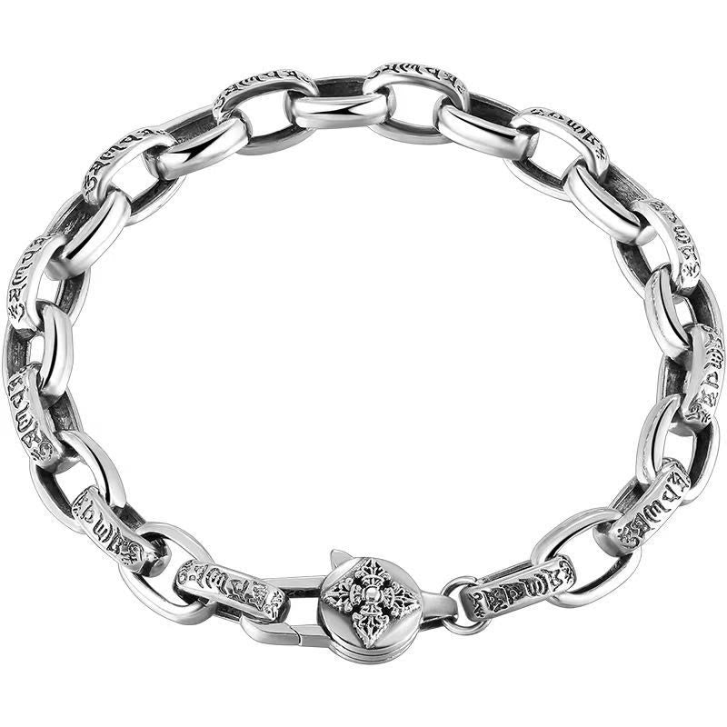 Bracelet de sagesse en cuivre Om Mani Padme Hum 18-22 cm unisexe