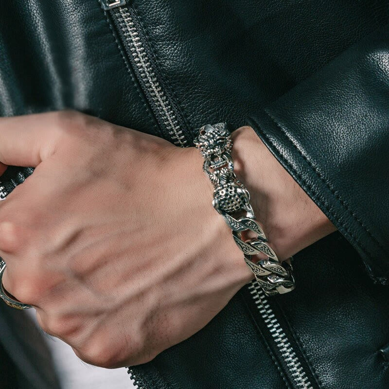 Bracelet chaîne d'équilibre spirituel en cuivre 18 cm pour la guérison