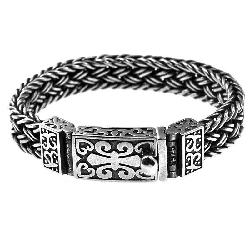Bracelet spirituel en cuivre avec motif totem de vigne | Sons de guérison