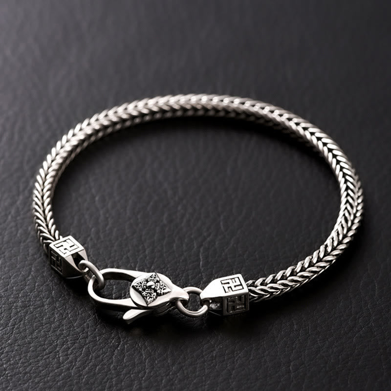 Bracelet chaîne en cuivre avec pouvoir spirituel | Énergie Vajra Swastika