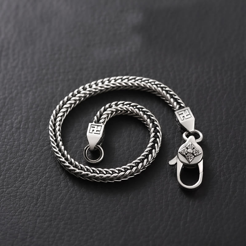 Bracelet chaîne en cuivre avec pouvoir spirituel | Énergie Vajra Swastika