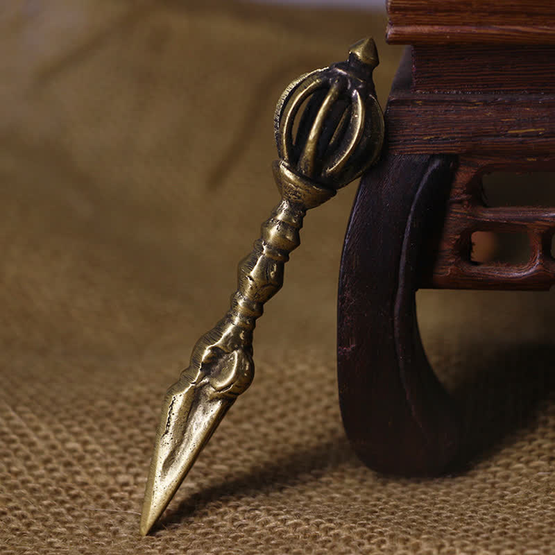 Vajra Dorje tibétain en cuivre - Outil de méditation au pouvoir spirituel