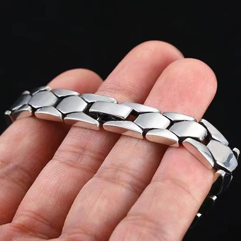 Bracelet de guérison en cuivre avec tête de tigre pour l'équilibre et la chance