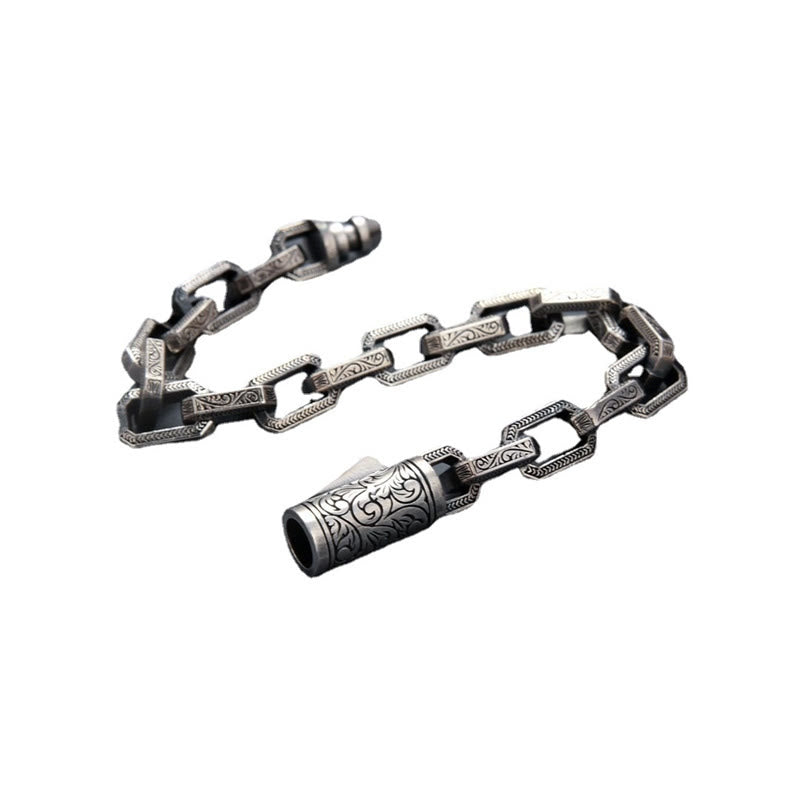 Bracelet d'énergie porte-bonheur vintage en cuivre de la dynastie Tang, 18 cm