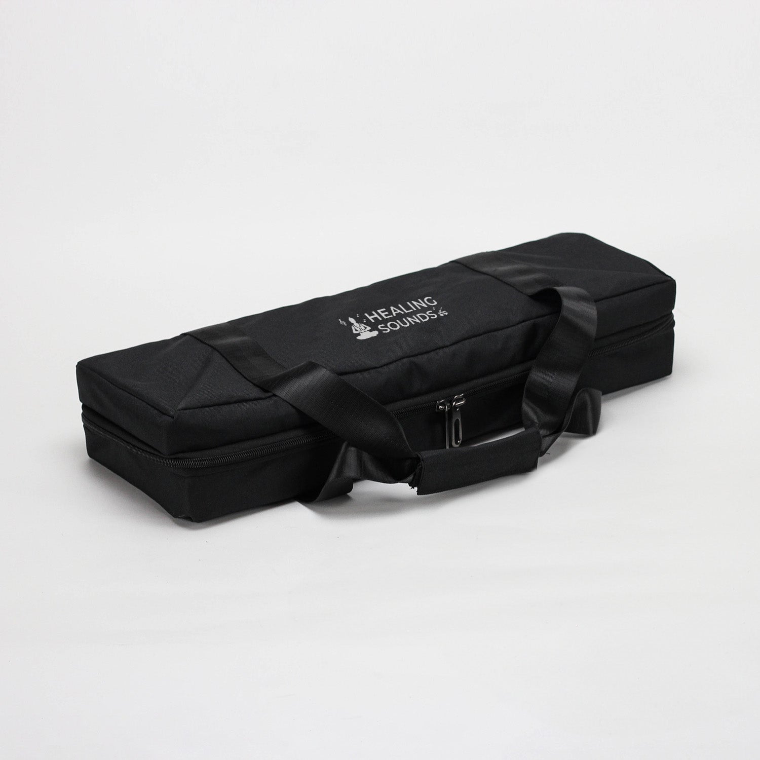 Diapason en cristal de quartz givré 432 Hz avec motifs