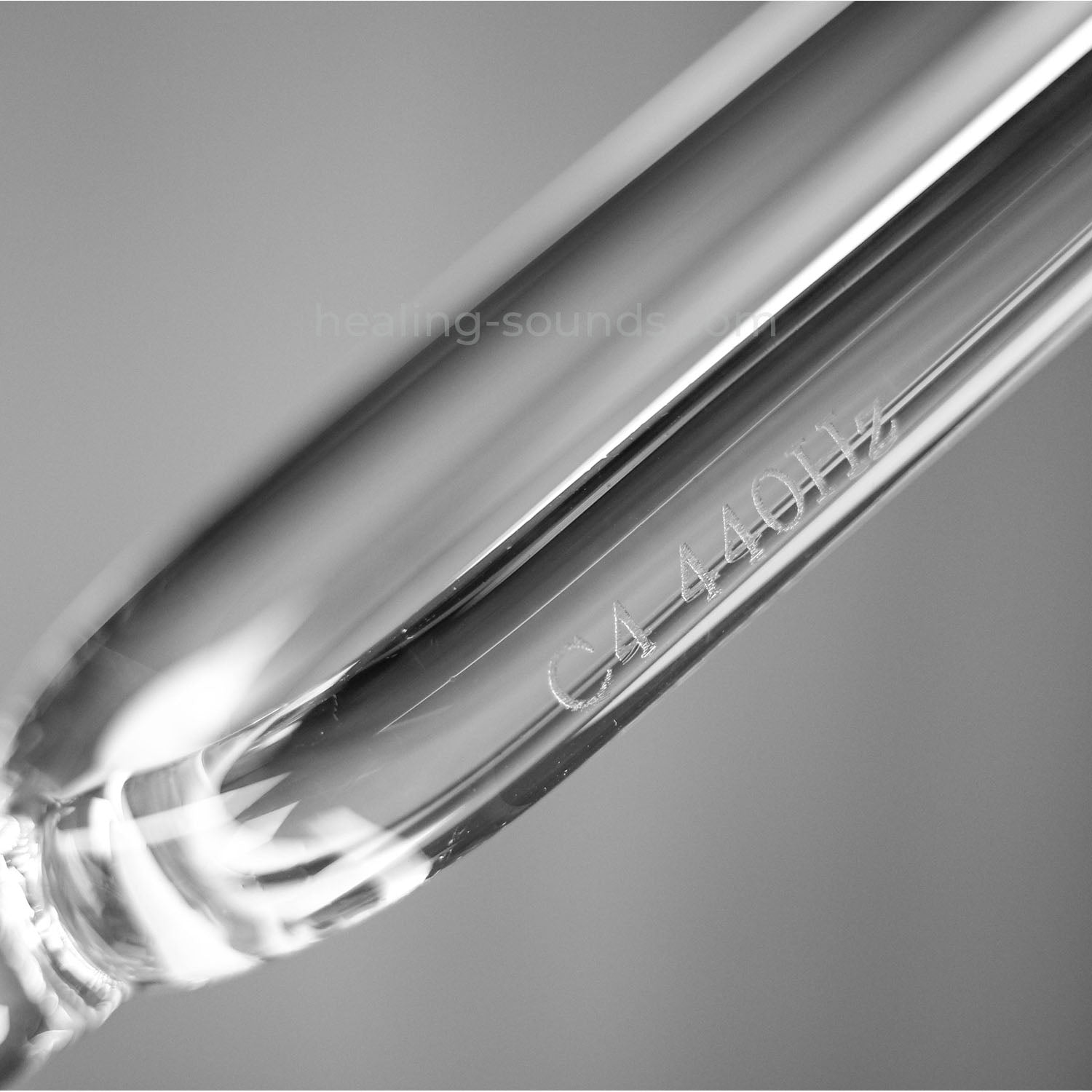 Diapason en cristal clair 432 Hz pour la guérison