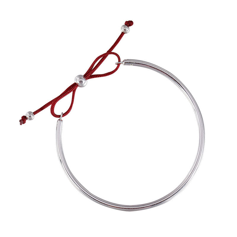 Bracelet de guérison en argent sterling 925 avec cordon rouge pour une protection spirituelle