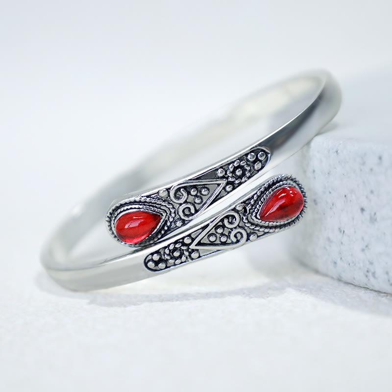 Bracelet manchette de guérison en zircon | Protection spirituelle et richesse