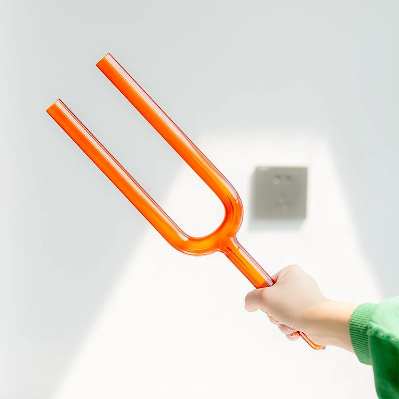 Diapason en cristal de note D4 - Chakra sacré