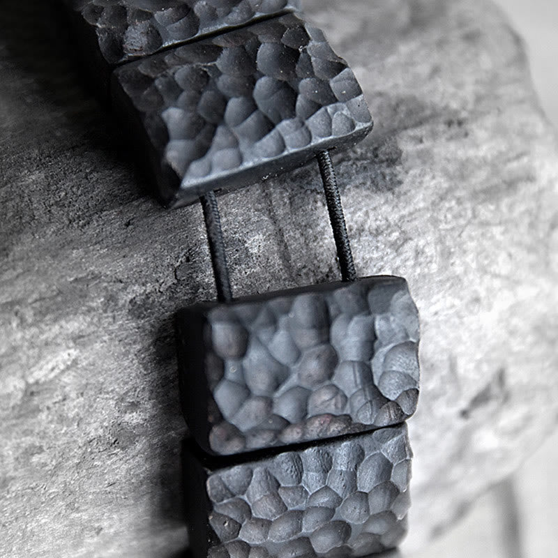 Bracelet couple en bois d'ébène pour la paix et la connexion spirituelle