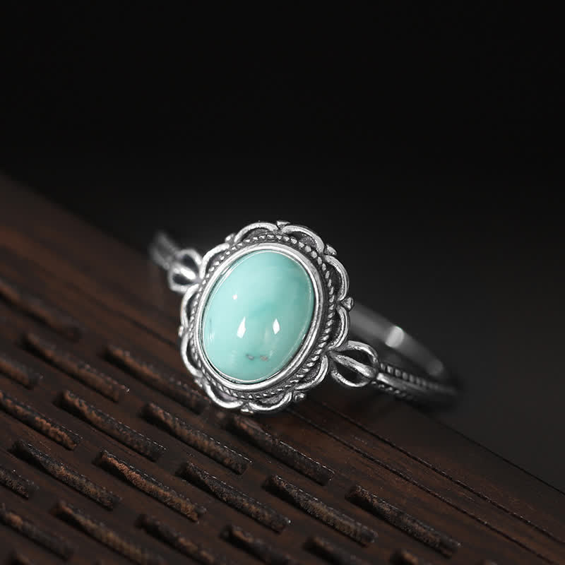 Bague de protection en argent sterling avec turquoise et agate rouge