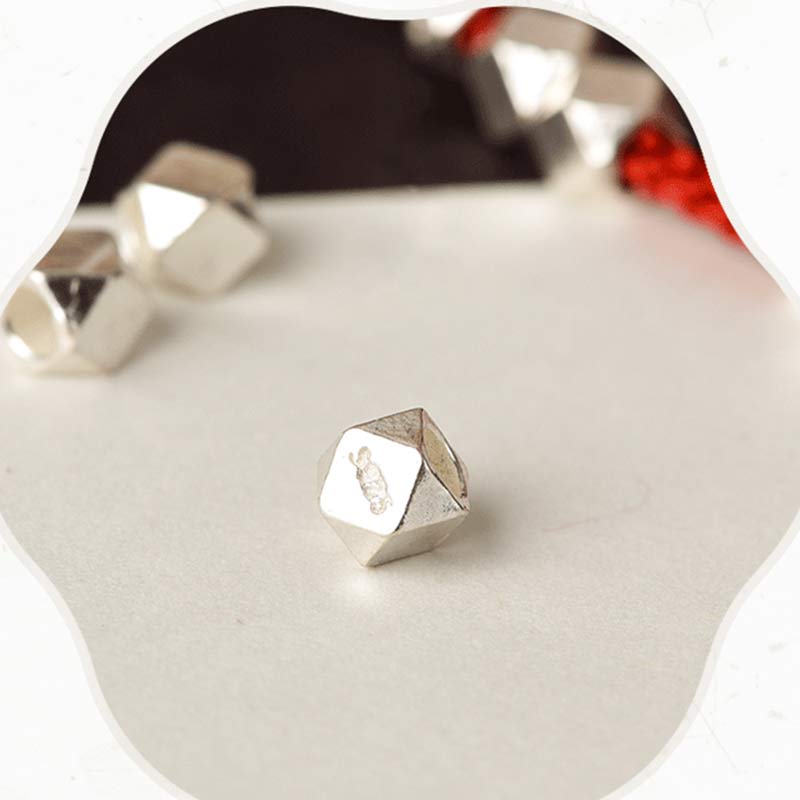 Bracelet de cheville tressé en argent sterling 925 avec cordon rouge pour la protection