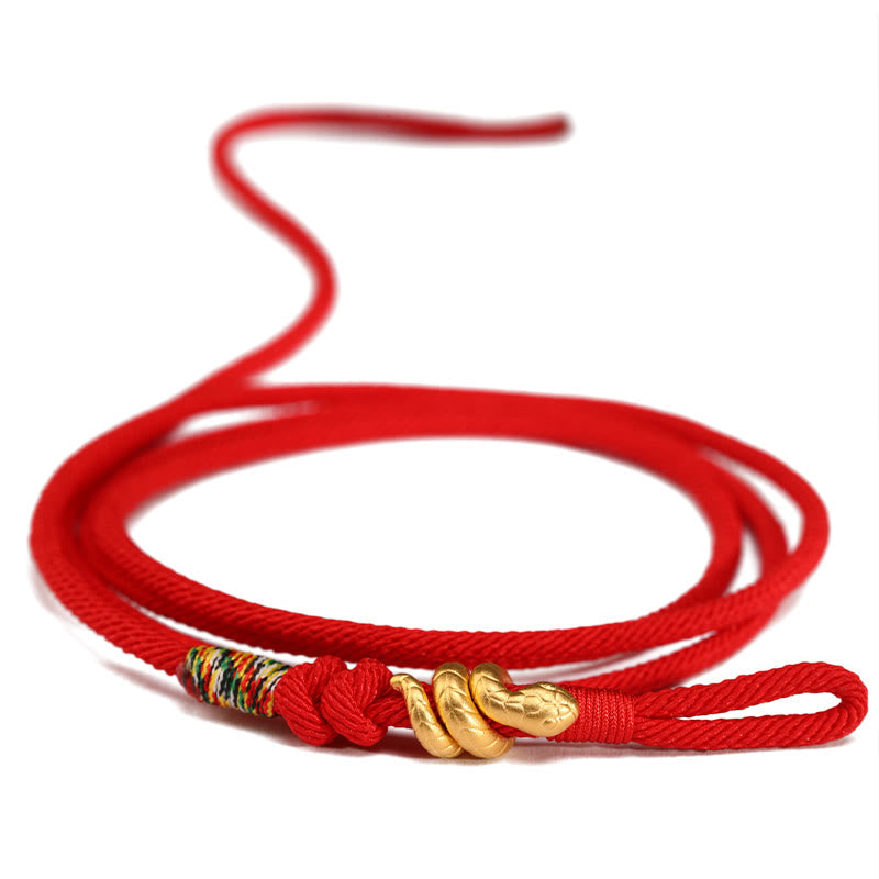 Bracelet porte-bonheur en argent sterling 925 avec cordon rouge foncé