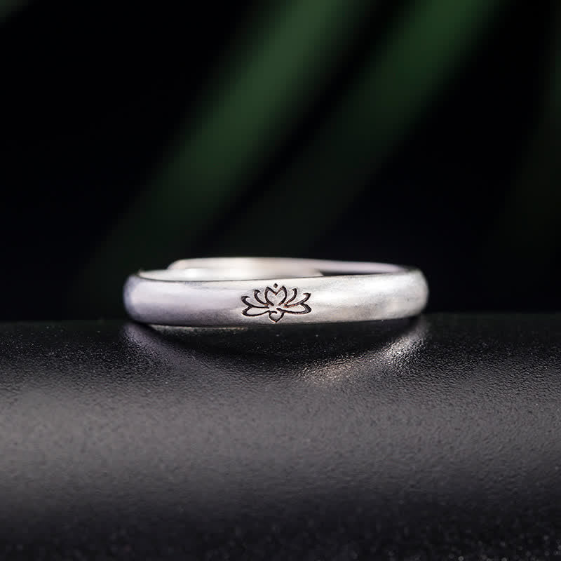 Sterling Silver Lotus Ring for Enlightenment & Balance