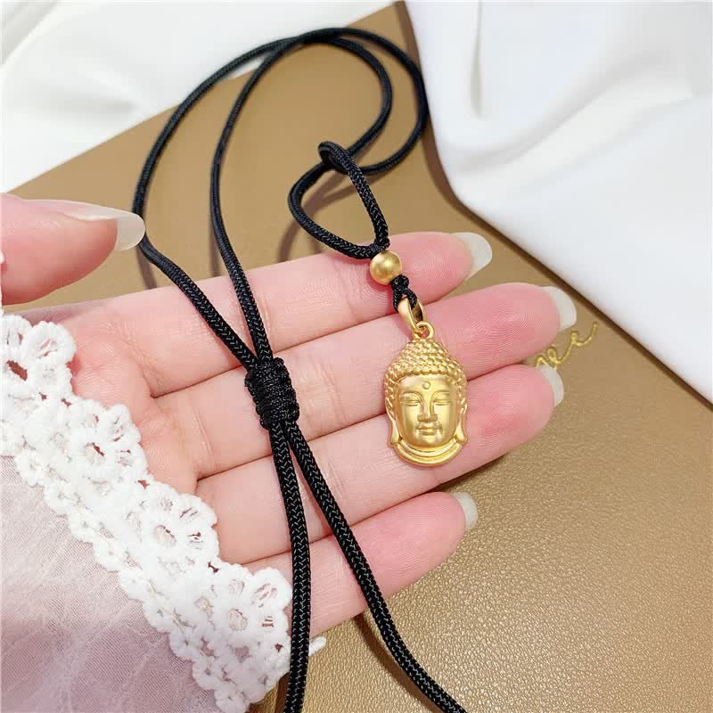 Copper Buddha Necklace 45cm | Wealth & Serenity Pendant