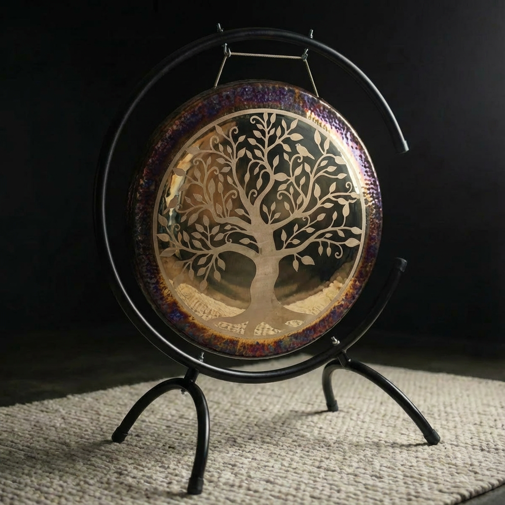 Instrument de gong lumineux - Design d'arbre magique