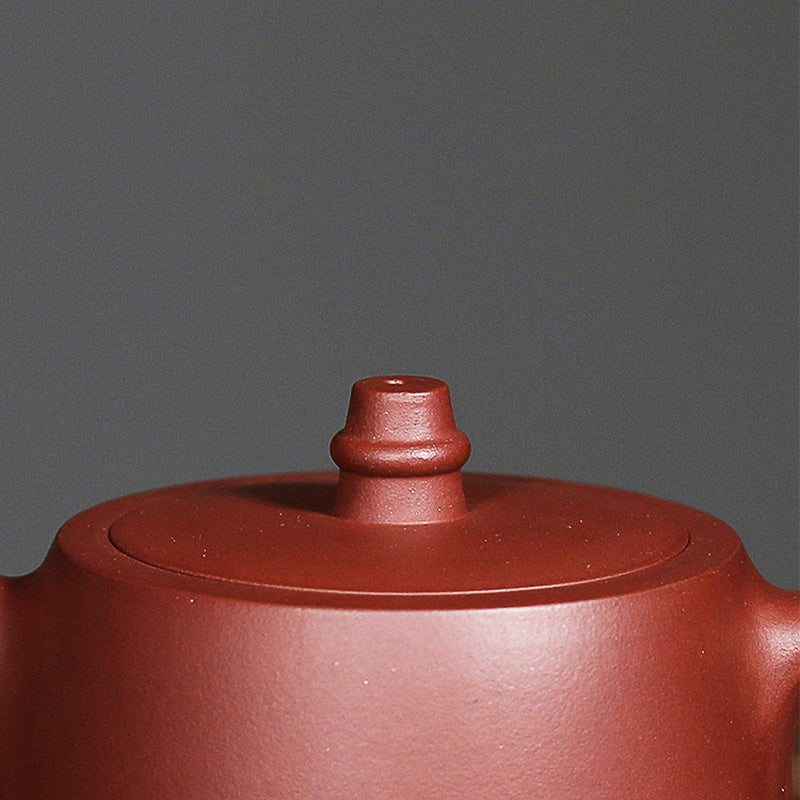 Théière Kung Fu en bambou et argile violette faite à la main 260 ml