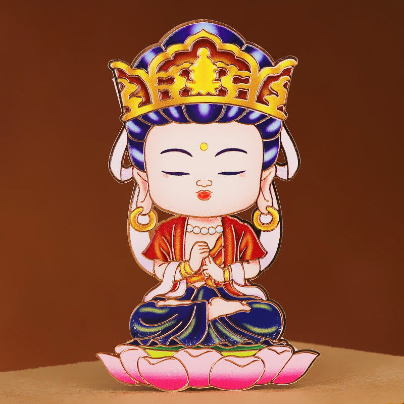 Chinese Zodiac Copper Phone Sticker for Wealth & Fortune Blessings