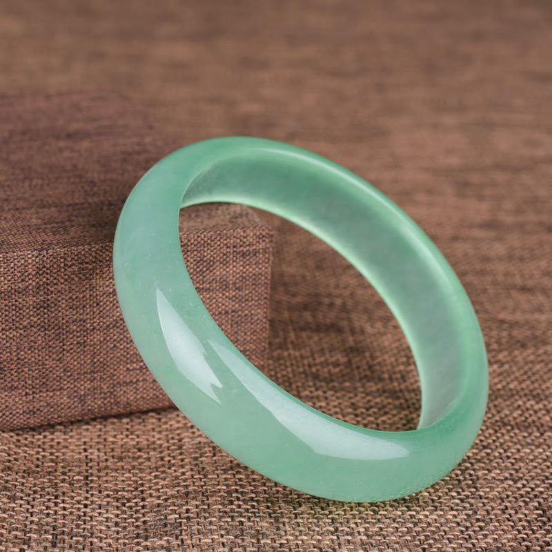 Bracelet jonc en jade naturel pour la chance et la prospérité