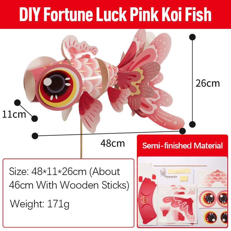 Lanterne en papier poisson koï porte-bonheur DIY | Décoration de la mi-automne