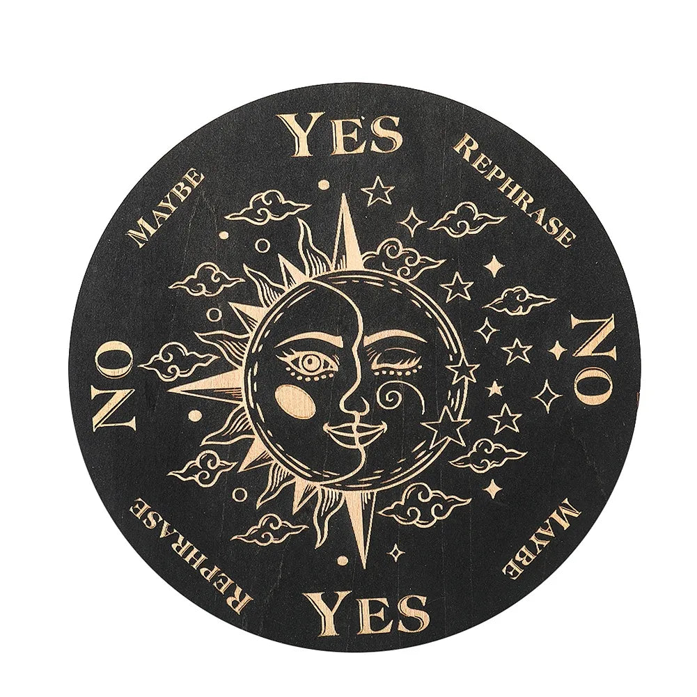 Planche de pendule de radiesthésie et de divination