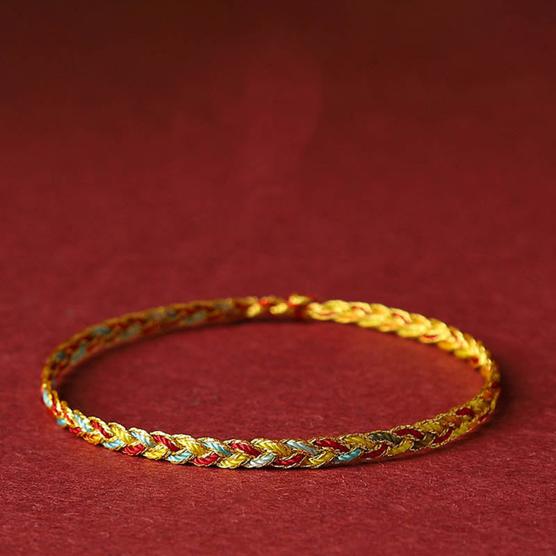 Bracelet tressé en écailles de dragon | Protection et force