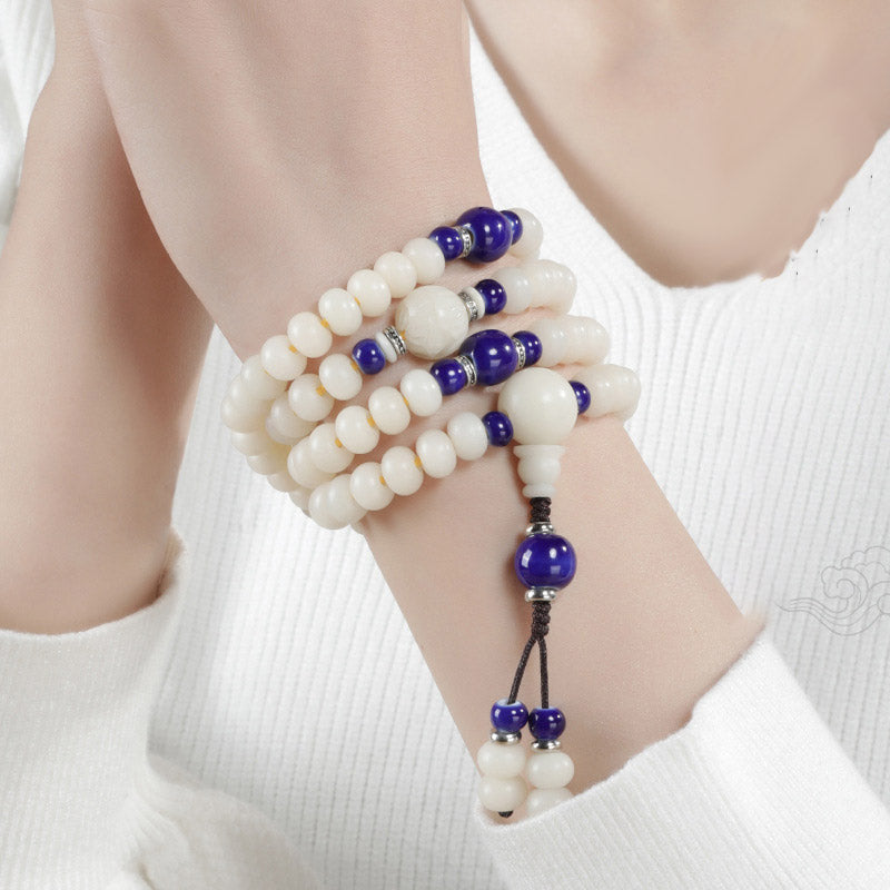 Bracelet réglable en graines de Bodhi pour la sagesse et la méditation