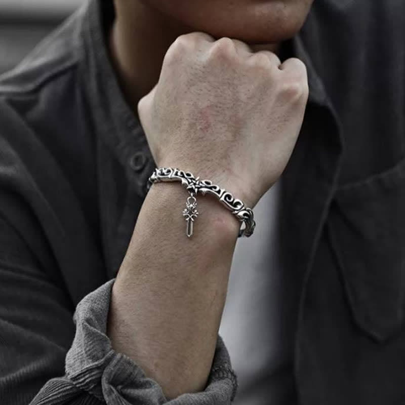 Bracelet spirituel tressé en cuivre pour l'équilibre