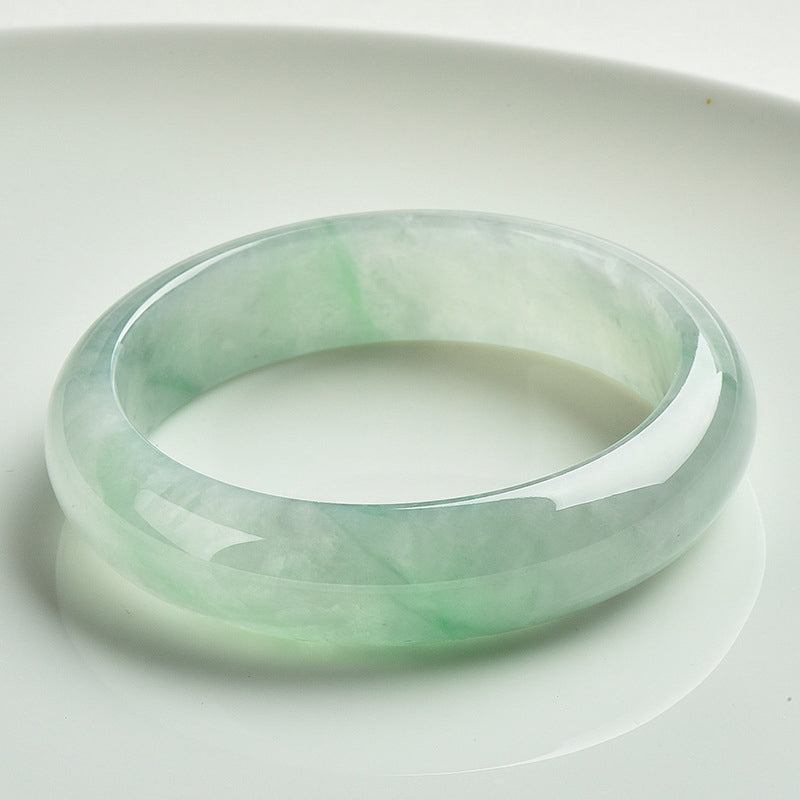Bracelet jonc en jade naturel pour la prospérité et la richesse, 57-58 mm