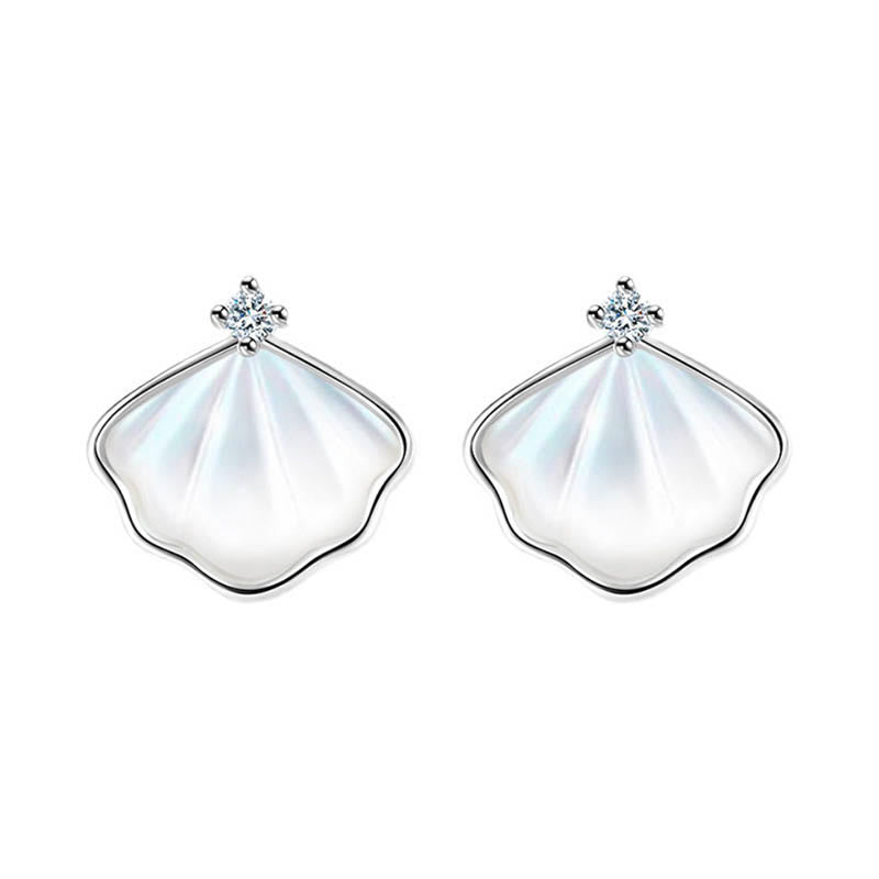 Ensemble de bijoux spirituels en argent sterling 925 avec pierre Tridacna