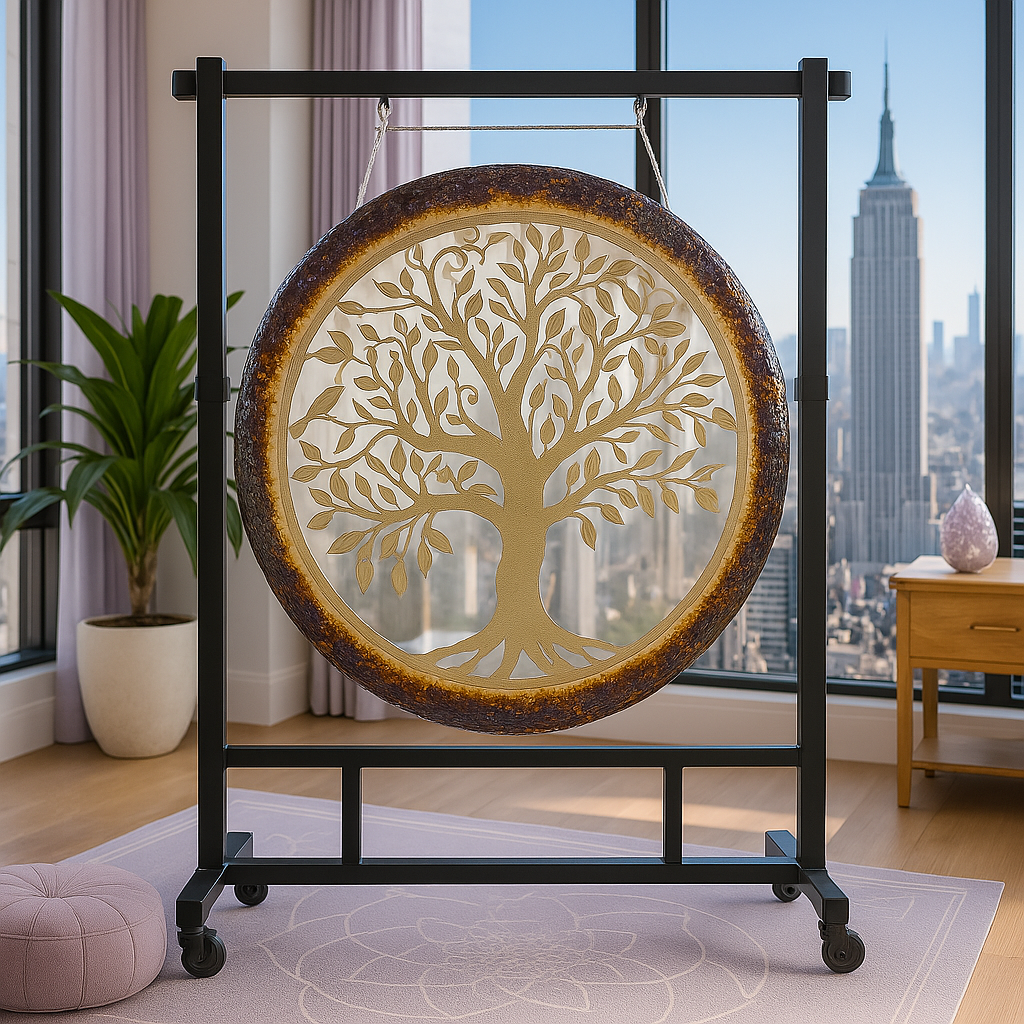 Instrument de gong lumineux de 70 cm pour la guérison par le son