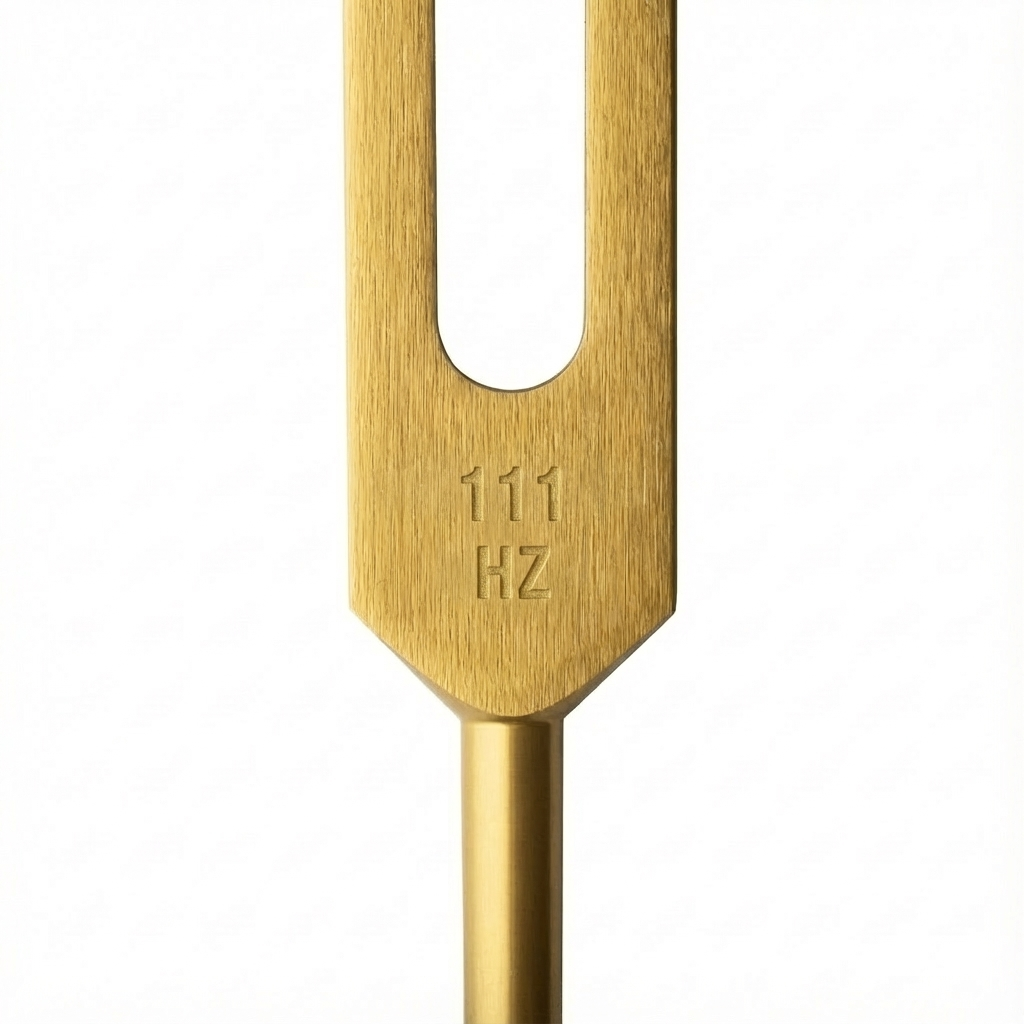 Ensemble de diapasons à résonance longue avec étui et percuteur, thérapie sonore