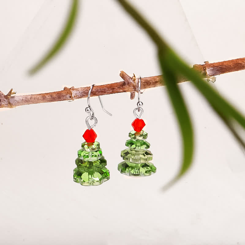 Boucles d'oreilles pendantes en améthyste | Cristaux variés, 3 cm